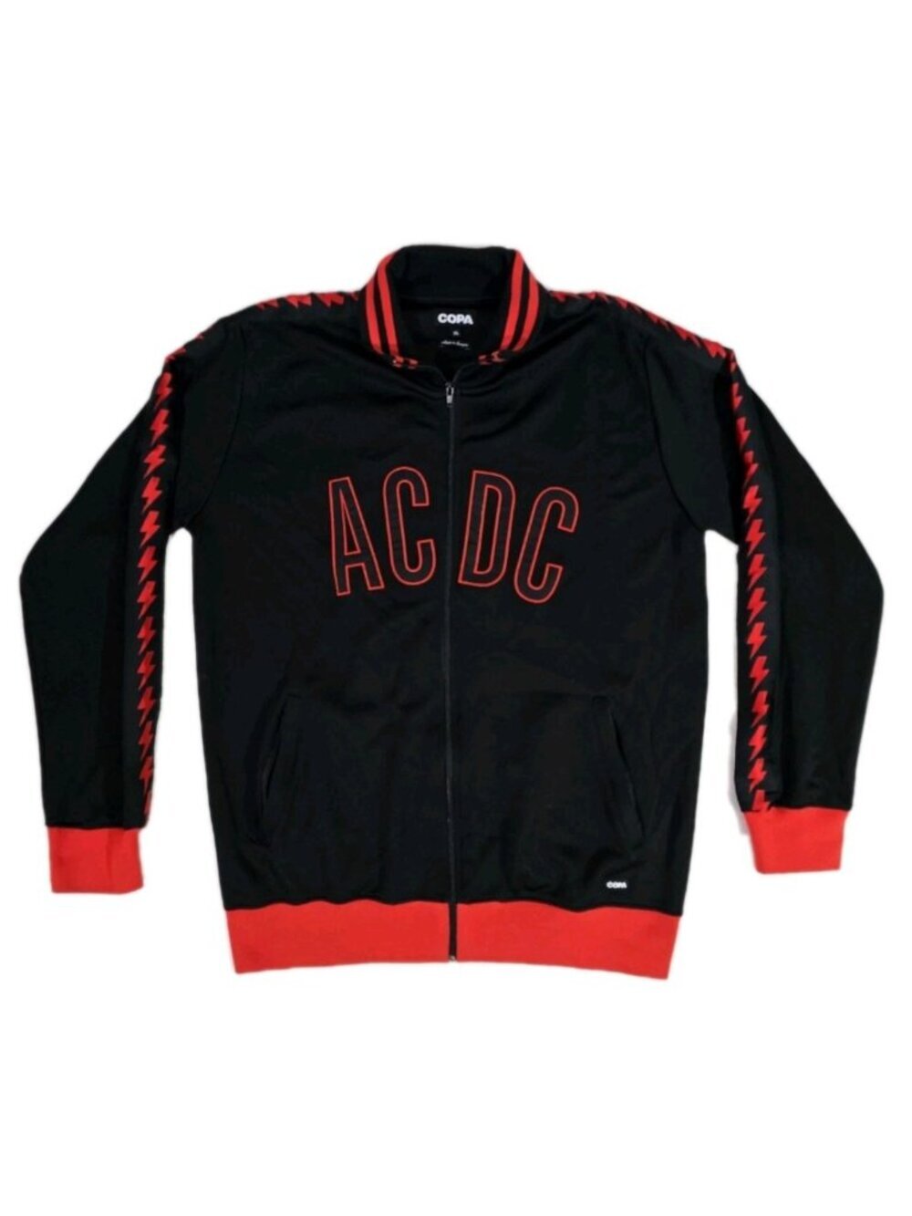 Copa x AC/DC 50 Years PWR UP Euro Tour 2024 Full Zip Black Track Jacket Mens XL